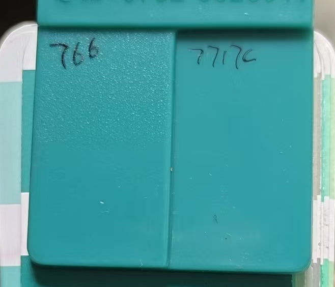 The plastic plaque custom color sample